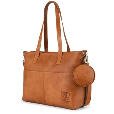 Obrázek Berliner Bags Vintage taška přes rameno Julia, nákupní z kůže, kabelka pro ženy, Hnědá, Julia 2.0