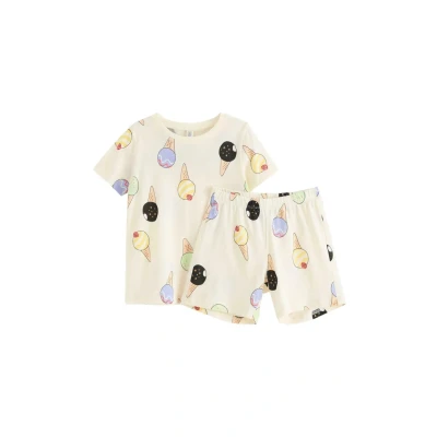 Obrázek Lindex TEE SET Pyžamová sada pro děti, Velikost: 122/128, White