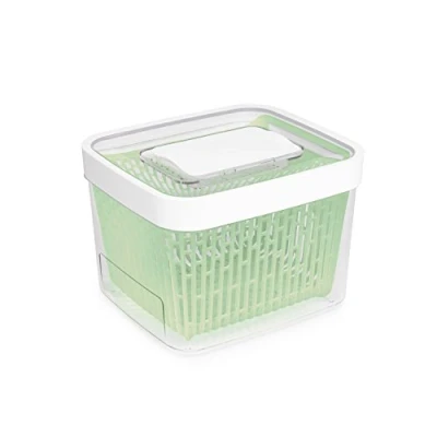 Obrázek OXO Good Grips Greensaver box na uchovávání čerstvých potravin s víkem a větráním, velký 4 l
