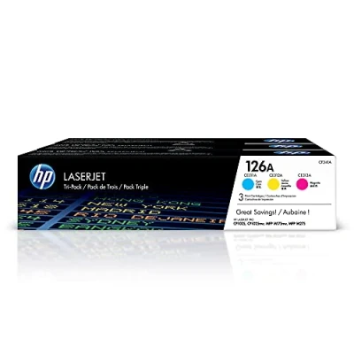 Obrázek Originální toner HP 126 A (CF341 A), modrá / žlutá červená Pro tiskárny Color Laserjet + azurový