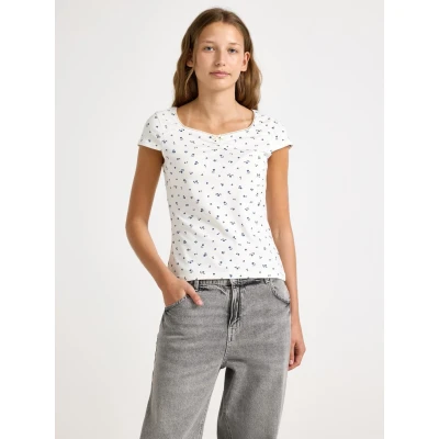 Obrázek Lindex Shortsleeved Triko s potiskem pro děti, Velikost: 128, Light dusty white