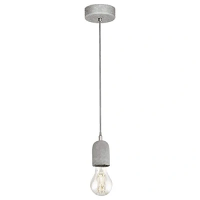 Obrázek EGLO závěsné svítidlo Silvares, 1 plamenná šňůra závěsná lampa vintage, industriální, z oceli a betonu v šedé barvě, na jídelní stůl, do obývacího pokoje s