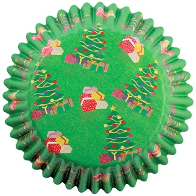 Obrázek Pme pečicí forma pro cupcaky z papíru s vánoční balíček, Standard velikost, balení 60 kusů