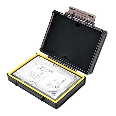 Obrázek KIWIFOTOS 3,5palcový pevný disk taška na ochranné pouzdro ochranný box úložná pro Samsung Western Digital WD Seagate Toshiba pevné disky, těsnění O kroužku/stojan vzpřímená/lepící