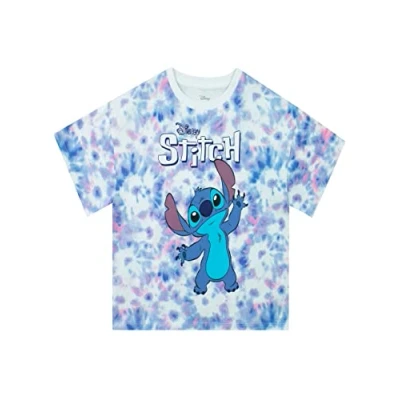 Obrázek Disney Tričko Lilo a Stitch Batika Oblečení pro děti Oficiální dárky ve fialovém stylu &amp; dívky, vícebarevné