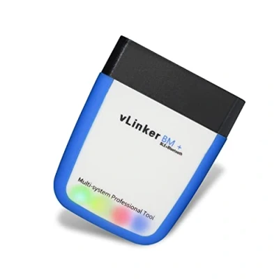 Obrázek TONWON OBDII Bluetooth, Vgate vLinker BM+ OBD2 diagnostický přístroj OBD Adaptér Ovládejte světlo motoru pro Android, iOS a Windows (Bluetooth 4.0)