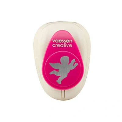 Obrázek Vaessen Creative 21435 511 vyřezávač motivů, středně děrovačka anděl, děrování 2,5 cm široké, kov, fialová, 6,5 x 4,5 4,4