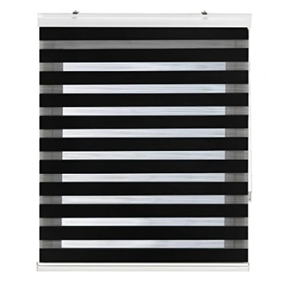 Obrázek Blindecor Vela roleta v noci a den premium s galerií černá, dvojitá 160 x 180 cm (ŠxV) velikost látky 157 175 elegantní pro noc