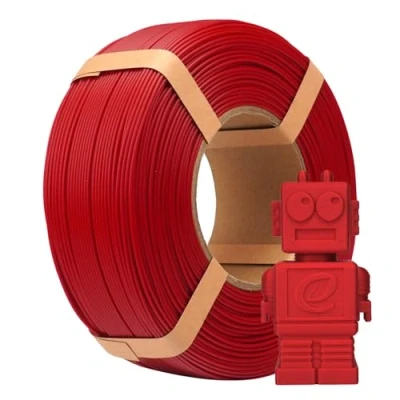 Obrázek eSUN PLA Refill filament 1,75 mm, vlákno bez cívek pro 3D tisk, rozměrová přesnost +/ 0,05 1 kg cívka (2,2 LBS) Speedy vysokorychlostní tiskárnu, ohnivě červená