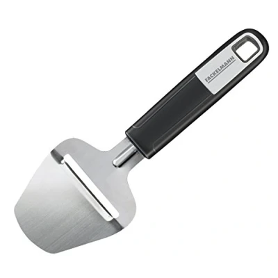 Obrázek FACKELMANN Tvrdý kráječ na sýr 21 cm Sense, kvalitní, ostrá čepel z nerezové oceli, s protiskluzovou a ergonomickou rukojetí Soft Touch (barva: stříbrná/černá), množství: 1 kus