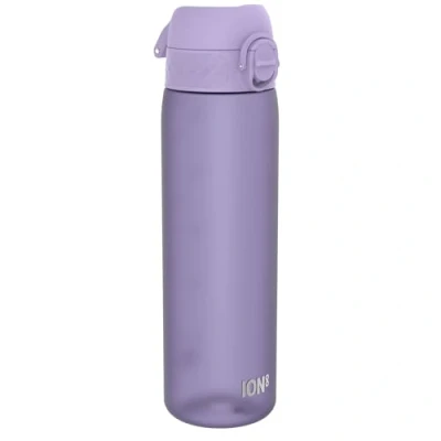 Obrázek ion8 Láhev na pití, 500 ml, zabezpečený proti protékání, otevírání jednou rukou, bezpečné uzavírání, lze mýt v myčce, bez BPA, držadlo, skládací víčko, snadné čištění, klimaticky neutrální, fialová