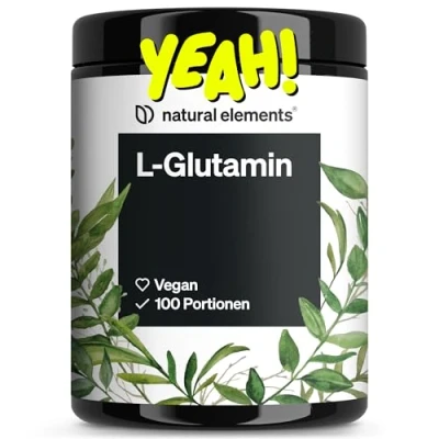 Obrázek L glutaminový prášek 500 g čistý glutamin chuťově neutrální veganský, vysoce dávkovaný, bez přísad vyvinuto v Německu