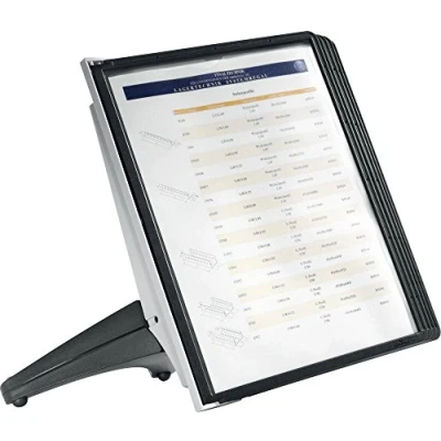 Obrázek Durable Systém viditelných tabulek Sherpa Soho 5 stolních stojanů, s černými tabulemi, antracitová/černá, 554001