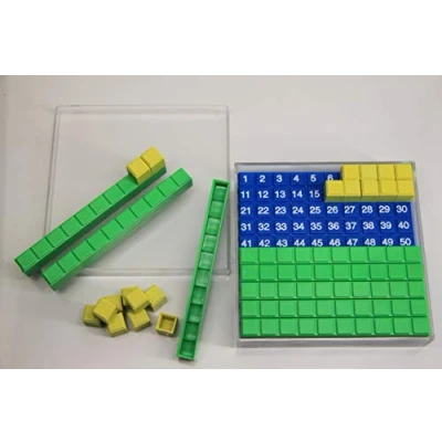 Obrázek WISSNER® 39595 aktiv lernen Dienes Hunderterplatte 29 Teile RE Plastic®