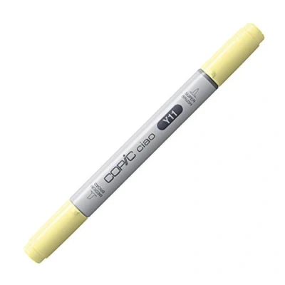 Obrázek COPIC Ciao Marker typ Y 11, žlutá barva, univerzální popisovač rozvržení, se středně širokou a štětcovou špičkou