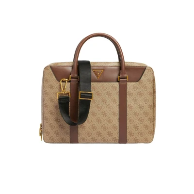 Obrázek Guess Vezzola DOC CASE Unisex Aktovka, Velikost: One Size, Beige