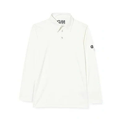 Obrázek Gunn &amp; Moore Herren Maestro Cricket, Hemd, weiß, Small Adult Chest 34 36 ins