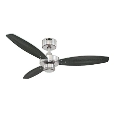 Obrázek 72289 Jet I, moderní stropní ventilátor 105 cm od Westinghouse Lighting, provedení v kartáčovaném niklu