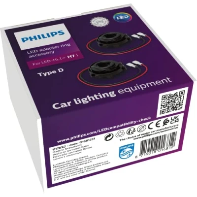 Obrázek Philips kroužek adaptéru H7 LED typ D, držák žárovky pro Ultinon Pro6000