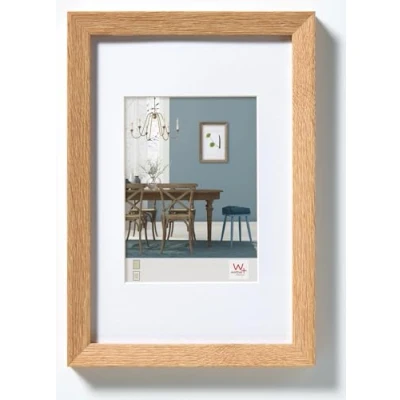 Obrázek walther design Rámeček dub světlý 50 x 70 cm s paspartou, Fiorito dřevěný rám EF070E