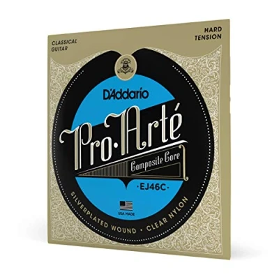 Obrázek D&#039;Addario Kytarové struny koncertní kytara akustická pro akustickou kytaru klasické na EJ46C Arte sada nylonových strun Hard Tension