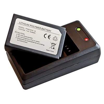 Obrázek PeakTech Lithium polymerová baterie (Li PO)/akumulátor 1200 mAh 7,4 v (8,88 WH) sadě s nabíjecím adaptérem vhodný pro grafický multimetr 3440, 1 kus, P 3440 BC