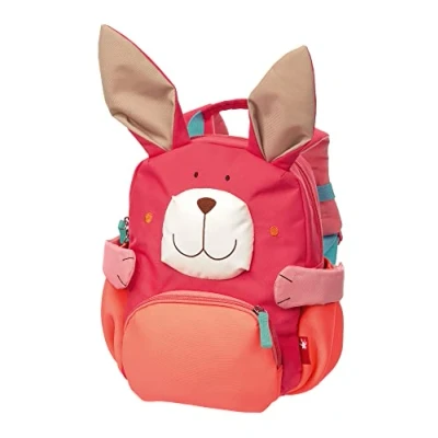 Obrázek SIGIKID 24921 Kinderrucksack Hase, Kindergarten Rucksack: robust, leicht, kindgerecht, für Kita, Krippe, Ausflüge, Freizeit, Kinder von 2 5 Jahren, Pink/Hase 26x22x14 cm, 5,2 l