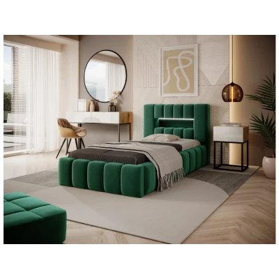 Obrázek Postel Lamica 90x200 + kovový rám / plynový vzpěry box na podestýlku Materiál Dekor: Nube 35