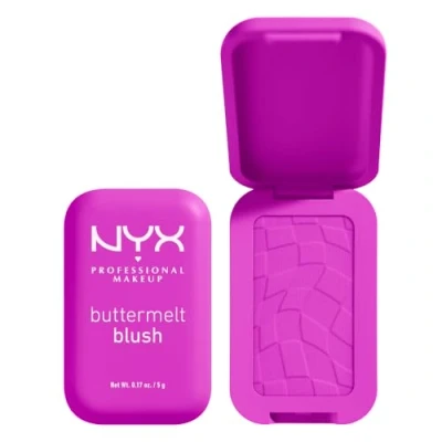 Obrázek NYX Professional Makeup Máselná tvářenka, krémová textura s bambuckým máslem, mandlovým máslem a mangovým snadné roztírání pro svěží vzhled, barva: All The Butta