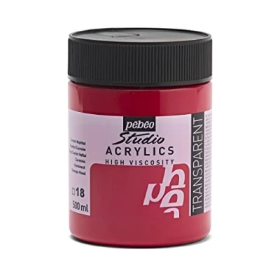 Obrázek Pebeo Studio akrylová barva, naftol, 500 ml, karmínově červená