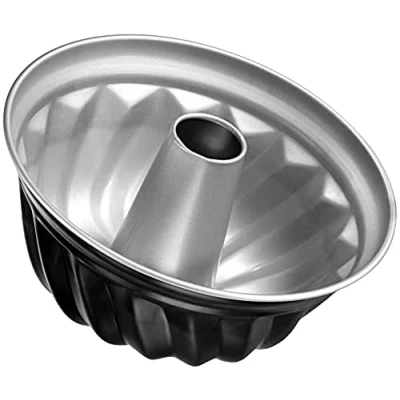 Obrázek Zenker forma na bábovku Ø 22 cm ENERGY, koláčová z ocelového plechu s nepřilnavým povrchem, kulatá šťavnatou (otázka: stříbrná/antracitová), množství: 1 kus