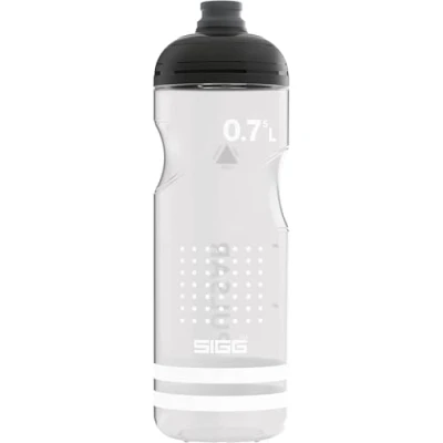Obrázek SIGG Cyklistická láhev na pití Pulsar Transparent White lze stlačit mýt v myčce nádobí lehká jako pírko zabezpečená proti vytečení bez BPA příslušenství pro sport a jízdní kola