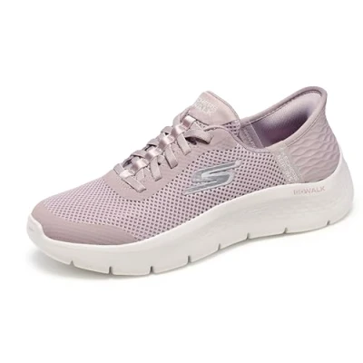 Obrázek Skechers Dámské Go Walk Flex Grand Entry Sneakers, Mauve Textile Trim, 38,5 EU