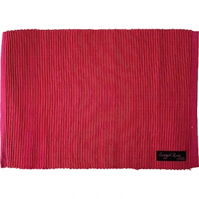 Obrázek Ragged Rose Ribby Pinke Tischsets, Gerippte Baumwolle, 27 x 37 cms