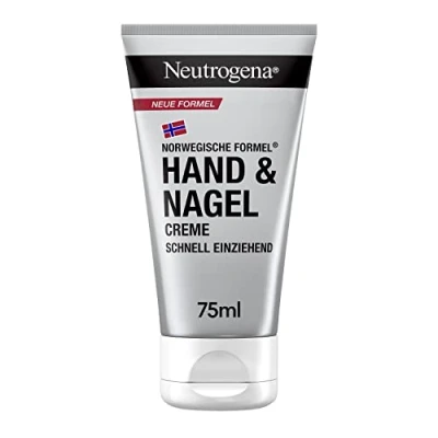 Obrázek Neutrogena krém na ruce a nehty (75 ml), hydratační s péčí 4 v 1 pro krásné nehty, rychle se vstřebávající péče o pleť panthenolem glycerinem