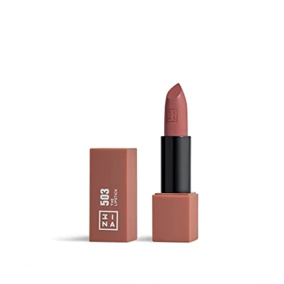 Obrázek 3INA MAKEUP The Lipstick 503 Nahá růžová matná rtěnka s vitaminem E a bambuckým máslem Dlouhotrvající vysoce pigmentovaný krém vanilková vůně Vegan Cruelty Free