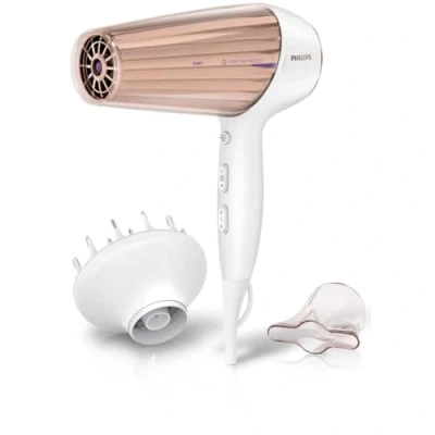 Obrázek Philips DryCare Prestige vysoušeč vlasů se senzorem MoistureProtect HP8280 / 00, 2300 W, stejnosměrný motor a 2 příslušenství