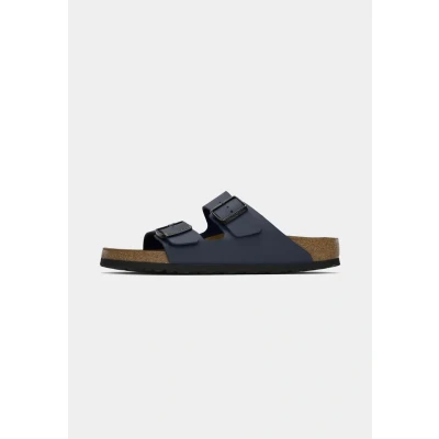 Obrázek BIRKENSTOCK Unisex Arizona Birko Flor nubuková kůže široké pantofle, modrá