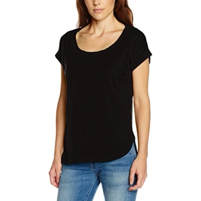 Obrázek Urban Classics Ladies Long Back Shaped Slub Tee, dámské tričko, k dostání v mnoha různých barvách, velikosti XS XL, černá