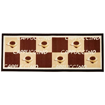 Obrázek andiamo Běhoun do Kuchyně Cappuccino s krátkým vlasem Kuchyňský koberec 67 x 180 cm hnědý