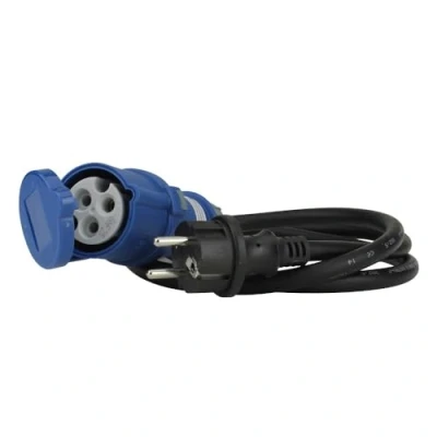 Obrázek UNITEC 47457 CEE adaptérové vedení pro karavan/CEE spojka a zástrčka s ochranným kontaktem/IP44 příslušenství obytný vůz krytem/3pólové Evropu Schuko