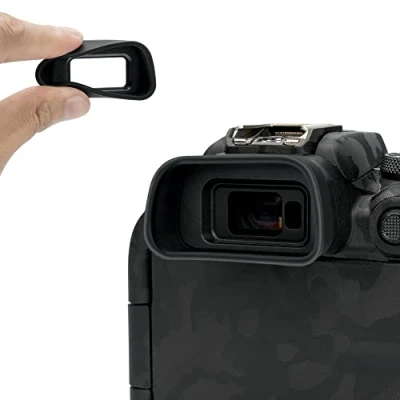 Obrázek KIWIFOTOS Kamera Extended Augenmuschel Okular Kompatibel mit Canon EOS R10 Kamera, Sucherschutz Zubehör