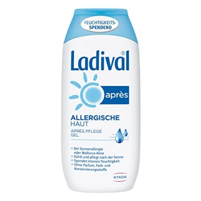 Obrázek Ladival Alergická pokožka Après Sun Gel After bez parfému pro alergiky hydratační a chladivý barviv konzervačních látek 200 ml