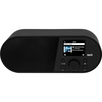 Obrázek Imperial i105 internetové rádio (WLAN, Mediaplayer, USB, DLNA, barevný displej, budík, ovládání pomocí aplikace) černé