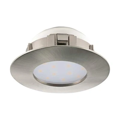 Obrázek EGLO vestavný LED reflektor Pineda, bodové světlo z plastu, vestavné svítidlo nikl matné, zářič plochý, Ø 7,8 cm