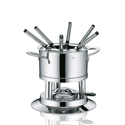 Obrázek Kela 10968 sada na fondue, 10dílná, pro 6 osob, nerezová ocel, 1,7 l, kailin, stříbro