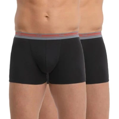 Obrázek Dim Boxerky Classic Colors ze strečové bavlny Komfort pánské x3, černá