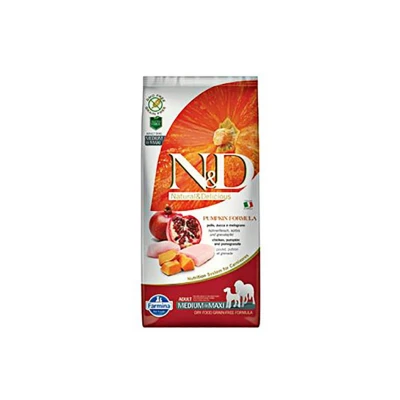 Obrázek N&amp;D Grain Free Pumpkin Dog Adult Medium/Maxi Chicken &amp; Pomegranate 12kg