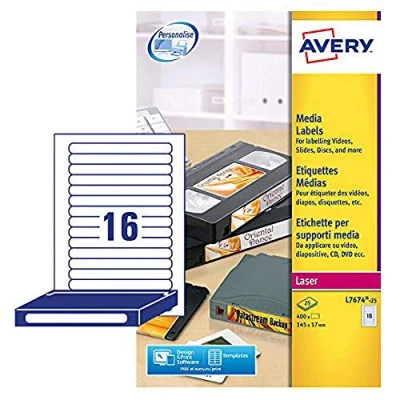 Obrázek Avery etikety, pro laserové tiskárny