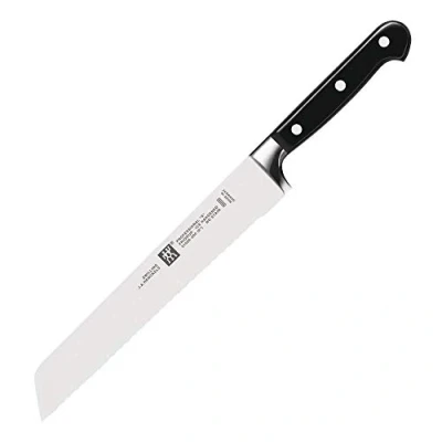 Obrázek ZWILLING Professional s nůž na chleba, délka čepele: 20 cm, list čepele se zoubkovaným ostřím, speciální nerezová ocel / plastová rukojeť nýty, černý [Made in Germany]